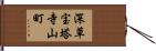 深草宝塔寺山町 Hand Scroll