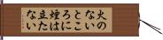 火のないところに煙は立たない Hand Scroll