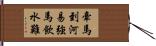 牽馬到河易，強馬飲水難 Hand Scroll