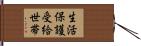 生活保護受給世帯 Hand Scroll