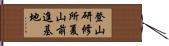 登山研修所夏山前進基地 Hand Scroll