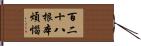 百二十八根本煩惱 Hand Scroll