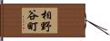 相野谷町 Hand Scroll