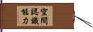 空間認識能力 Hand Scroll