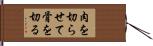 肉を切らせて骨を切る Hand Scroll