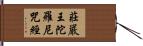 莊嚴王陀羅尼咒經 Hand Scroll