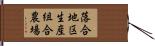 落合地区生産組合農場 Hand Scroll