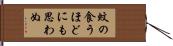 蚊の食うほどにも思わぬ Hand Scroll