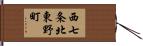 西七条北東野町 Hand Scroll