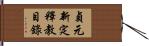 貞元新定釋教目錄 Hand Scroll