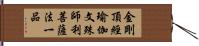 金剛頂經瑜伽文殊師利菩薩法一品 Hand Scroll