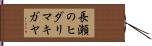 長瀬のヒダリマキガヤ Hand Scroll