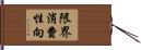 限界消費性向 Hand Scroll