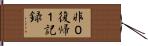 非０復帰１記録 Hand Scroll