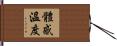體感溫度 Hand Scroll