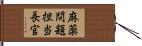 麻薬問題担当長官 Hand Scroll