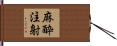 麻酔注射 Hand Scroll