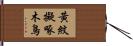 黃紋擬啄木鳥 Hand Scroll