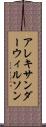 アレキサンダーウィルソン Scroll