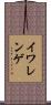 イワレンゲ Scroll