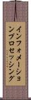 インフォメーションプロセッシング Scroll