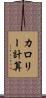 カロリー計算 Scroll