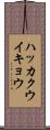 ハッカクウイキョウ Scroll