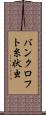 バンクロフト糸状虫 Scroll