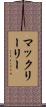 マックリーリー Scroll