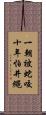 一朝被蛇咬，十年怕井繩 Scroll