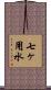 七ヶ用水 Scroll