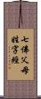 七佛父母姓字經 Scroll