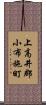 上高井郡小布施町 Scroll