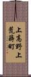 上高野上荒蒔町 Scroll