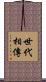 世代相傳 Scroll