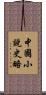 中國小說史略 Scroll
