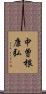 中曽根康弘 Scroll