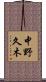 中野久木 Scroll