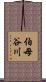 伯母谷川 Scroll