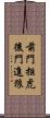 前門拒虎，後門進狼 Scroll