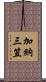 加納三笠 Scroll