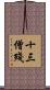 十三僧殘 Scroll