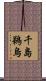 千島鵜烏 Scroll