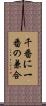 千番に一番の兼合 Scroll