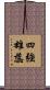 四強雄蕊 Scroll