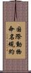 国際動物命名規約 Scroll