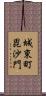 城東町毘沙門 Scroll