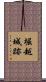 堀越城跡 Scroll