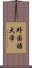 外国語大学 Scroll