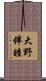 大野伴睦 Scroll